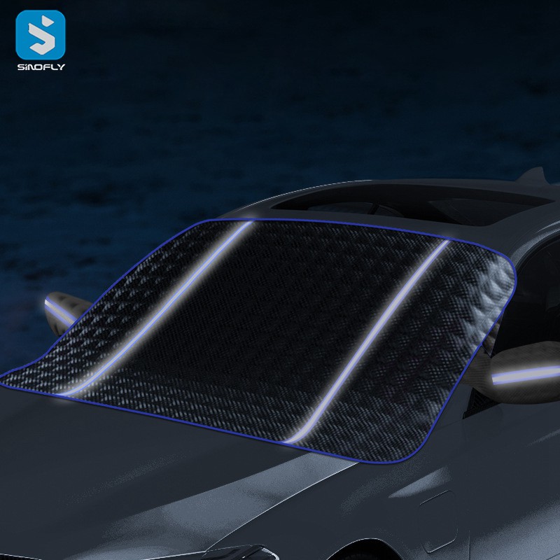 Automobile snow shield, winter front windshield, snow shield, light absorbing curtain